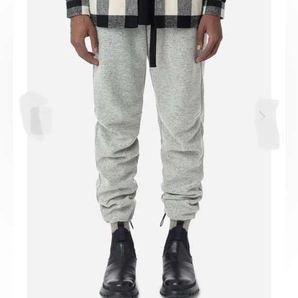 John Elliott RICHMOND HIMALAYAN Wool Blend PANTS in Grey, Size 3/Large - Picture 3 of 13